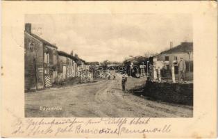 1916 Bayonville, WWI German military, soldiers + Feld-Rekrutendepot Ldw.-Inf.-Regt. 122 Briefstempel (EK)
