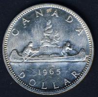 Kanada 1965. 1$ Ag "Kenu" T:2+