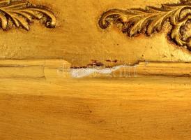 Jelzés nélkül: Női portré. Miniatúra. Akvarell, papír. Nagyon díszes, aranyozott keretben. Keret mér...