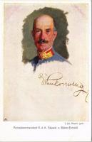 Armeekommandant G.d.K. Eduard v. Böhm-Ermolli. K.F.A. Heerführer-Serie. Offizielle Karte für Rotes Kreuz, Kriegsfürsorgeamt Kriegshilfsbüro Nr. 252. / Eduard von Böhm-Ermolli, WWI Austro-Hungarian K.u.K. military, Field Marshal s: J. Qu. Adams (EK)