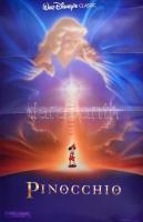 1992 Pinocchio, filmplakát, hajtásokkal, kis szakadással 101x69 cm