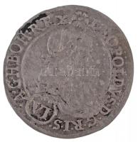 Ausztria 1674IAN 6kr Ag I. Lipót Graz (3,09g) T:2- Austria 1674IAN 6 Kreuzer Ag Leopold I Graz (3,09g) C:VF Krause KM#1233