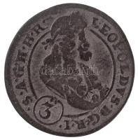 Német Államok / Szilézia 1696CB 3kr Ag "I. Lipót" (1,44g) Brieg T:2-,3
German States / Si...
