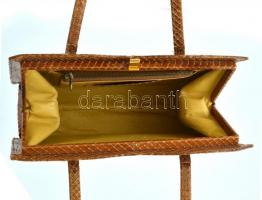 Kígyóbőr női táska. Jó állapotban 27x20 cm