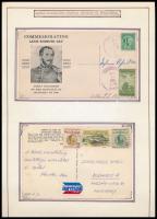 Magyar hadifogolytábori bélyegzések és küldemények kis gyűjtemény házi készítésű lapokon + HUNGARIKA...