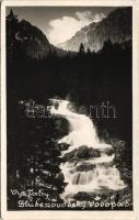 1937 Tátra, Magas-Tátra, Vysoké Tatry; Tarpataki vízesés / Kohlbacher Wasserfall / Studenovodské vodopád / waterfall. photo (EK)