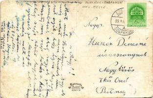 1939 Szobránc, Sobrance; Járásbíróság / district court + kétnyelvű bélyegző / bilingual cancellation...