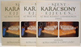 3 db karácsonyi bakelit lemez