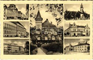 Beregszász, Beregovo, Berehove; mozaiklap / multi-view postcard