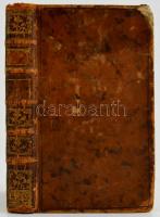 Oeuvres diverses de Pope. Traduites de l'anglois. Nouvelle Edition. Tome second. Amszterdam, 1767, k.n. Francia nyelven, kiadói bőr kötésben, borító kopottas állapotban