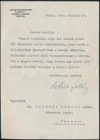 1943 Kassa, Kassai Rádió vezetőjének, de Rivo Károly által aláírt levél