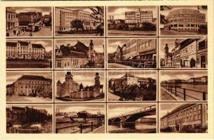 Ungvár, Uzshorod, Uzhhorod, Uzhorod; mozaiklap / multi-view postcard