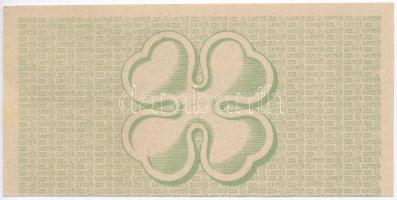 1950. "65. Osztálysorsjáték" 5. osztály 1/8 sorsjegy, "A" sorozat, felülbélyegzé...