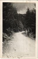 1935 Stubnyafürdő, Túróchévíz, Stubnianske Teplice, Turcianske Teplice; út / road (EK)