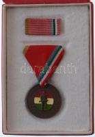 1974. "Bronzkoszorús Vállalati Tűzoltó - 30 éves szolgálatért" műgyantás Br kitüntetés mellszalagon, szalagsávval, eredeti tokban T:1-