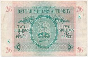 Nagy Britannia / Brit katonai kiadás 1943. 2Sh 6p T:III United Kingdom / British Military Authority 1943. 2 Shillings 6 Pence C:F Krause P#M3