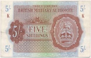 Nagy Britannia / Brit katonai kiadás 1943. 5Sh T:III United Kingdom / British Military Authority 1943. 5 Shillings C:F Krause P#M4