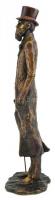 Kutas László (1936 - ) Báró Podmaniczky Frigyes szobra. Bronz, jelzett. m: 30 cm