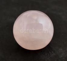 Rózsakvarc ásvány gömb, d: 2,5 cm