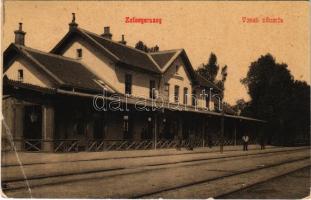 1909 Zalaegerszeg, vasútállomás. W. L. (?) 807. (EB)