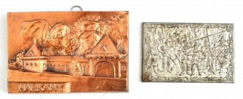 Vegyes réz tárgy tétel, 4 db