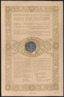 1915 Gyorssegély Auguszta-alap hadi emlékérme oklevéllel
