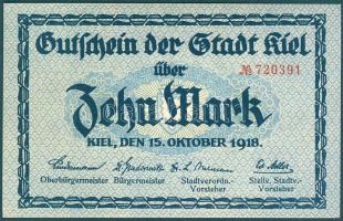Német Birodalom/Császárság/Kiel 1918.10.15. 10M T:I