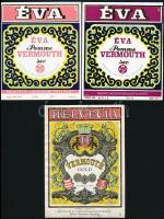 5 db Vermouth italcímke