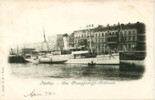 Szczecin with SS Freia and Hotel