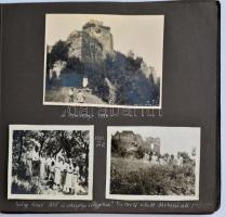 Családi fotóalbum, Drégely, Csábrág vára, Baja, Budapest, Jamboree, nyaralás, stb., 146 db albumba r...