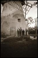 Szélmalom Magyarországon, 5 db negatív, tekercsben / windmill, 5 photo negatives