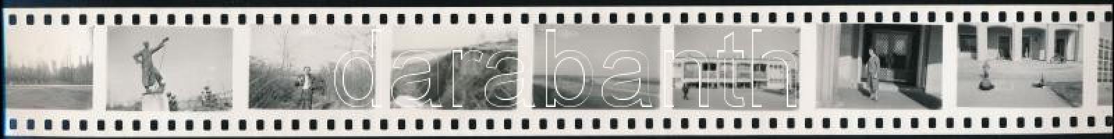 1961 Sztálinváros, több, mint 30 negatív kockáról készült csíkmásolat két tekercsben