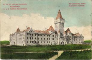 1916 Hajmáskér, Cs. és kir. tüzérségi lövőiskola, Parancsnoksági épület