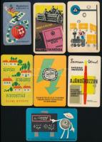cca 1960-1970 12 db reklámos kártyanaptár