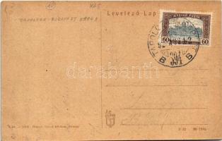 1920 Sümeg, Püspöki kastély és a vár, utca. Horvát Gábor kiadása + "TAPOLCZA - BUDAPEST 394 B&q...