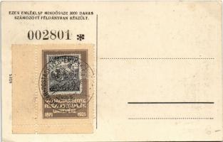 Budapest VI. Andrássy út 25. A magyar levélbélyeg 50 éves jubileumára kiadott emléklap, Levélbélyegg...