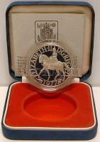 Nagy-Britannia 1977. 25p Ag "Koronázási évforduló" T:PP Eredeti díszdobozban, tanúsítvánnyal!