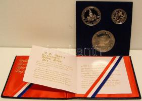 USA 1976. 1/4$ "Wahington", 1/2$ "Kennedy", 1$ "Roosevelt" szettben &q...
