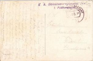 1918 Trinklied. Theodor Körner / German military art postcard. B.K.W.I. Serie 250-1