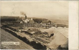 1914 Nyrany, Nürschan; Sägewerk, Blattnitzer Steinkohlen-Gewerkschaft Zieglerschlacht / sawmill, coal mine, industrial railway. photo