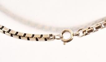 Ezüst(Ag) venezianer karkötő, jelzett, h: 19 cm, nettó: 7,3 g