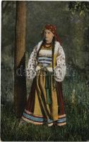 Eine rassige Ukrainerin, Ruthenin / Ukrainian folklore, Ruthenian