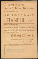 1933 A Török-Magyar Kereskedelmi Kamara kedvezményes különvonata Istanbul-ba, idegenforgalmi prospektus