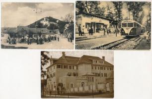 40 db főleg RÉGI történelmi magyar város képeslap vegyes minőségben / 40 mostly pre-1945 town-view p...