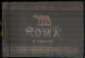 cca 1930 Római képes prospektus nevezetességekről, olasz, francia, német és angol nyelven + 1933 Rei...