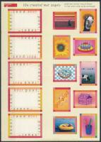 mini sheet, Üdvözlőbélyeg öntapadós bélyegfólia
