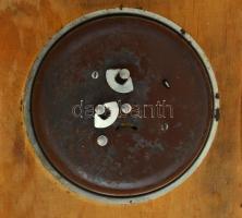 MOM fa asztali óra, kézzel festett, nem kipróbált, 22x21 cm                  