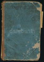 1884 Beregszászi bodnár segéd munkakönyve, sok bejegyzéssel egészen 1941-ig, sérült félvászon kötésb...