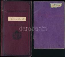 cca 1938-56 Siketnéma (süketnéma) személy és lánya össz. 6 db okmánya: Siketnémál Áll. Intézete iaga...