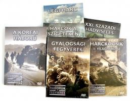 Militária témájú DVD sorozat. 52 db, komplett, bontatlan állapotban, tartóval